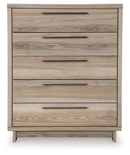 Load image into Gallery viewer, Hasbrick King Panel Headboard with Mirrored Dresser and Chest
