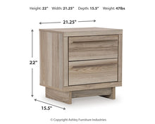 Load image into Gallery viewer, Hasbrick King Panel Headboard with Mirrored Dresser and 2 Nightstands
