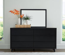 Load image into Gallery viewer, Danziar Queen Panel Bed with Mirrored Dresser, Chest and Nightstand
