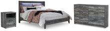 Load image into Gallery viewer, Baystorm King Panel Bed with Dresser and Nightstand
