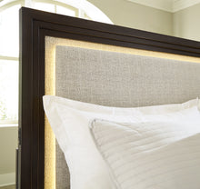 Load image into Gallery viewer, Neymorton King Upholstered Panel Bed
