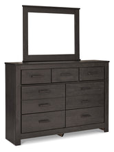 Load image into Gallery viewer, Brinxton King Panel Bed with Mirrored Dresser and 2 Nightstands
