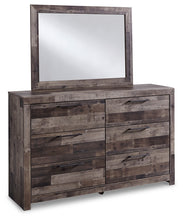 Load image into Gallery viewer, Derekson Full Panel Bed with 2 Storage Drawers with Mirrored Dresser, Chest and Nightstand
