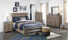 Load image into Gallery viewer, Zelen Full Panel Bed with Mirrored Dresser, Chest and 2 Nightstands
