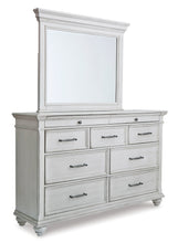 Load image into Gallery viewer, Kanwyn King Panel Bed with Mirrored Dresser, Chest and Nightstand
