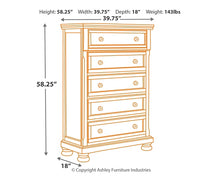 Load image into Gallery viewer, Porter  Panel Bed With Mirrored Dresser And Chest
