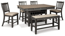 Load image into Gallery viewer, Tyler Creek Counter Height Dining Table and 4 Barstools and Bench
