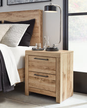 Load image into Gallery viewer, Hyanna Twin Panel Headboard with Mirrored Dresser and 2 Nightstands

